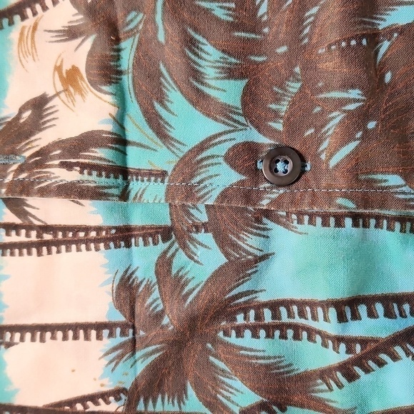 AMERICAN Blue Hawaiian Shirt - Picture 4 of 8